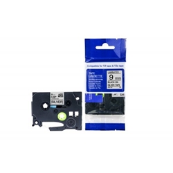 Compatible Brother P-Touch TZe-921 Black on Silver also for TZ-921 Label Cassette