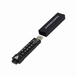 Apricorn Aegis Secure Key 3NX Flash Drive 64GB Black ASK3-NX-64GB