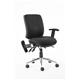 Chiro Medium Back With Height Adjustable And Folding Arms Black