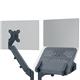 Leitz Ergo Dual Monitor and Laptop Arm Dark Grey 65380089