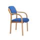 Madrid Visitor Chair Blue Fabric With Arms Ref BR000085