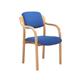 Madrid Visitor Chair Blue Fabric With Arms Ref BR000085