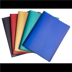 Exacompta OPAK Recycled Display Book 30 Pockets A4 Assorted (Pack of 5) 78530E
