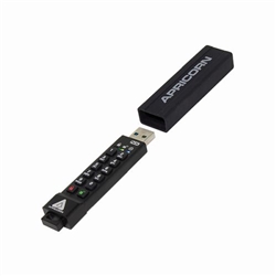 Apricorn Aegis Secure Key 3NX Flash Drive 8GB Black ASK3-NX-8GB