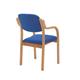 Madrid Visitor Chair Blue Fabric With Arms Ref BR000085
