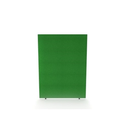 Impulse Plus Oblong 1200/800 Floor Free Standing Screen Palm Green Fabric Light Grey Edges