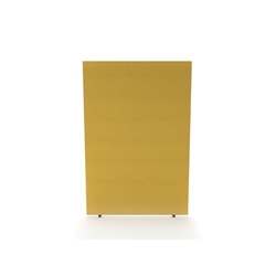 Impulse Plus Oblong 1800/1200 Floor Free Standing Screen Beige Fabric Light Grey Edges