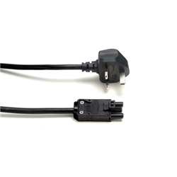 Impulse 1M Mains Lead UK Plug to 3 Pole Connector