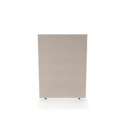 Impulse Plus Oblong 1650/1200 Floor Free Standing Screen Light Grey Fabric Light Grey Edges