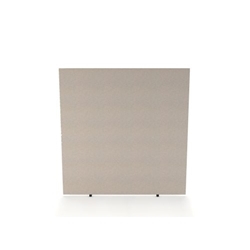 Impulse Plus Oblong 1650/1400 Floor Free Standing Screen Light Grey Fabric Light Grey Edges