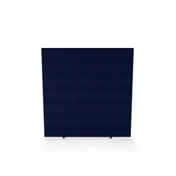 Impulse Plus Oblong 1650/1600 Floor Free Standing Screen Royal Blue Fabric Light Grey Edges