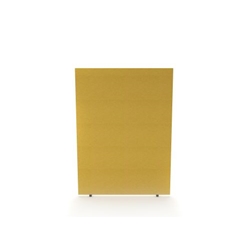 Impulse Plus Oblong 1500/1200 Floor Free Standing Screen Beige Fabric Light Grey Edges