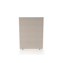 Impulse Plus Oblong 1200/600 Floor Free Standing Screen Light Grey Fabric Light Grey Edges