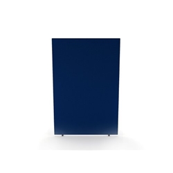 Impulse Plus Oblong 1800/1200 Floor Free Standing Screen Powder Blue Fabric Light Grey Edges
