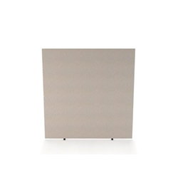 Impulse Plus Oblong 1650/1600 Floor Free Standing Screen Light Grey Fabric Light Grey Edges