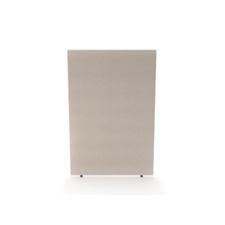 Impulse Plus Oblong 1800/1200 Floor Free Standing Screen Light Grey Fabric Light Grey Edges