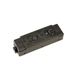 Impulse 2 x UK Sockets (3.15A), NO Switches