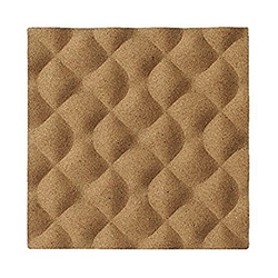 ARCHYI Frameless Ripple Cork Tile 200x200mm (Pack of 12) WT0529033