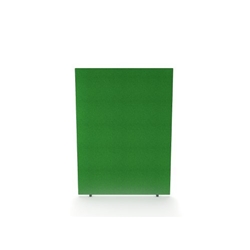 Impulse Plus Oblong 1650/1200 Floor Free Standing Screen Palm Green Fabric Light Grey Edges