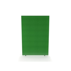 Impulse Plus Oblong 1800/1200 Floor Free Standing Screen Palm Green Fabric Light Grey Edges