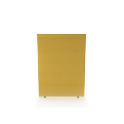 Impulse Plus Oblong 1650/1200 Floor Free Standing Screen Beige Fabric Light Grey Edges