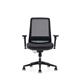 Hood C19 Mesh Back & Fabric Upholstered Ergonomic Task Chair Black with Height Adjustable Arms