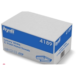 Luxury White C Fold Hand Towels 2ply 23x31cm (2400 Sheets)