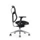 Hood F94 Syncro Mechanism Mesh Back & Upholstered Seat Task Chair Black with Height Adjustable Arms