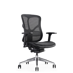 Hood F94 Syncro Mechanism Mesh Back & Seat Task Chair Black with Height Adjustable Arms