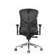Hood F94 Syncro Mechanism Mesh Back & Upholstered Seat Task Chair Black with Height Adjustable Arms