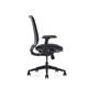 Hood C19 Mesh Back & Fabric Upholstered Ergonomic Task Chair Black with Height Adjustable Arms