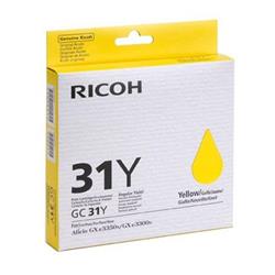 Ricoh GC31Y Yellow Gel Ink Cartridge (Yield 1,920 Pages)