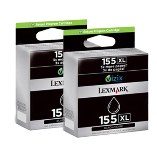 Cartucce Lexmark 14 N1180 (105XL) Alta Resa: 2 Pezzi, Nero, 510 Pagine Ciascuna. Per Stampanti Ink-jet. Facili Da Installare, Colori Vividi.