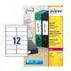 Avery L7176 60mm Box File Laser Labels 41x100mm Ref L7176-25 - Pack 300