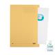 Elba Square Cut Folder Recycled Heavyweight 285gsm Foolscap Yellow Ref 100090223 [Pack 100]