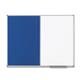Nobo Classic Combination Board Magnetic Drywipe and Felt W900xH600mm Blue Ref 1902257