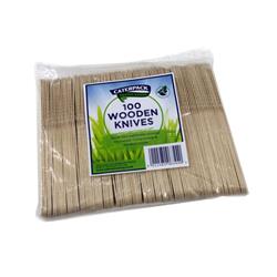 Belgravia Caterpack Wooden Knives Pack 100'S