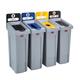Slim Jim Recycling Station 4 Stream 1219x546x1022mm Ref 2057608