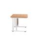 Twin Upright Rectangular Desk: 800mm Deep 800X800 Nova Oak/White Ref TWU8080RECNOWH