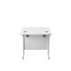 Single Upright Rectangular Desk: 800mm Deep 800 X 800 White/White Ref SU8080RECWHWH