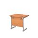 Single Upright Rectangular Desk: 600mm Deep 800 X 600 Beech/White Ref SU8060RECBEWH