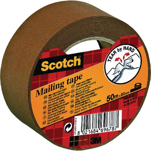 Buy Scotch Paper Mailing Tape 50mmx50m Brown P.5050.S P.5050.S