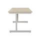 Mezzo Cantilever 1400 Rectangular Cantilever Workstation - Maple Top White Legs Ref SU1480RECMAWH