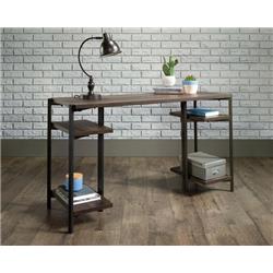 CHUNKY INDUSTRIAL BENCH DESK SMOKED OAK