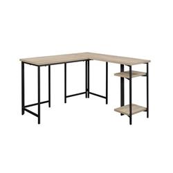 INDUSTRIAL STYLE L-SHAPED CHARTER OAK DESK