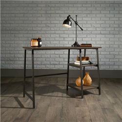 INDUSTRIAL STYLE BENCH DESK SMOKED OAK
