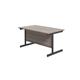 1200x800 Single Upright Rectangular Desk Grey Oak-Black