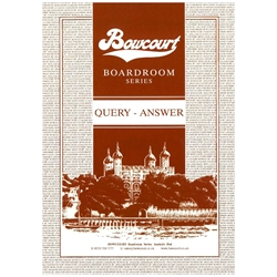 (BOWCOURT) Boardroom A4 QA Query Answer Analysis Pads With Board Back and Cover Ref CPQA  - Punched 2 hole [Pack of 10]