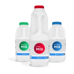 Fresh Semi Skimmed Milk 1 litre recyclable poly £2.39