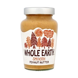 WHOLE EARTH SMOOTH PEANUT BUTTER 6X454G